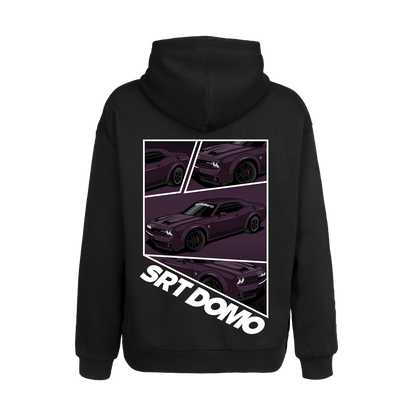 SRTDOMO Graphic Collage Hoodie Black