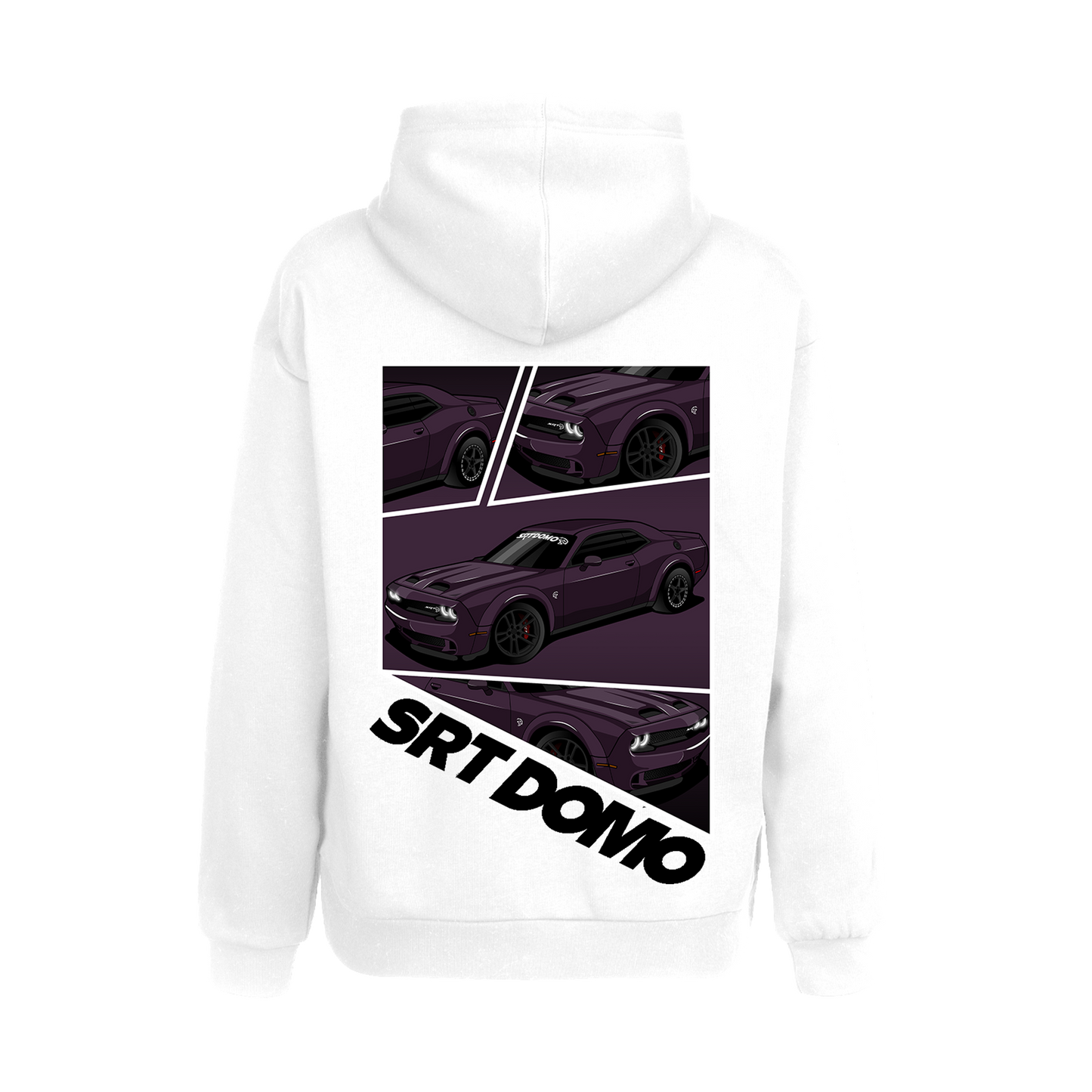 SRTDOMO Graphic Collage Hoodie White